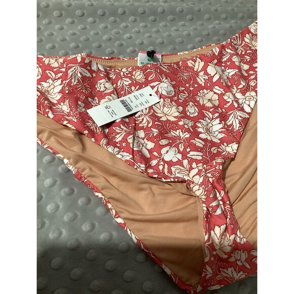 J. Crew Pink Floral Bikini Swim Bottom 3X - Picture 2 of 6